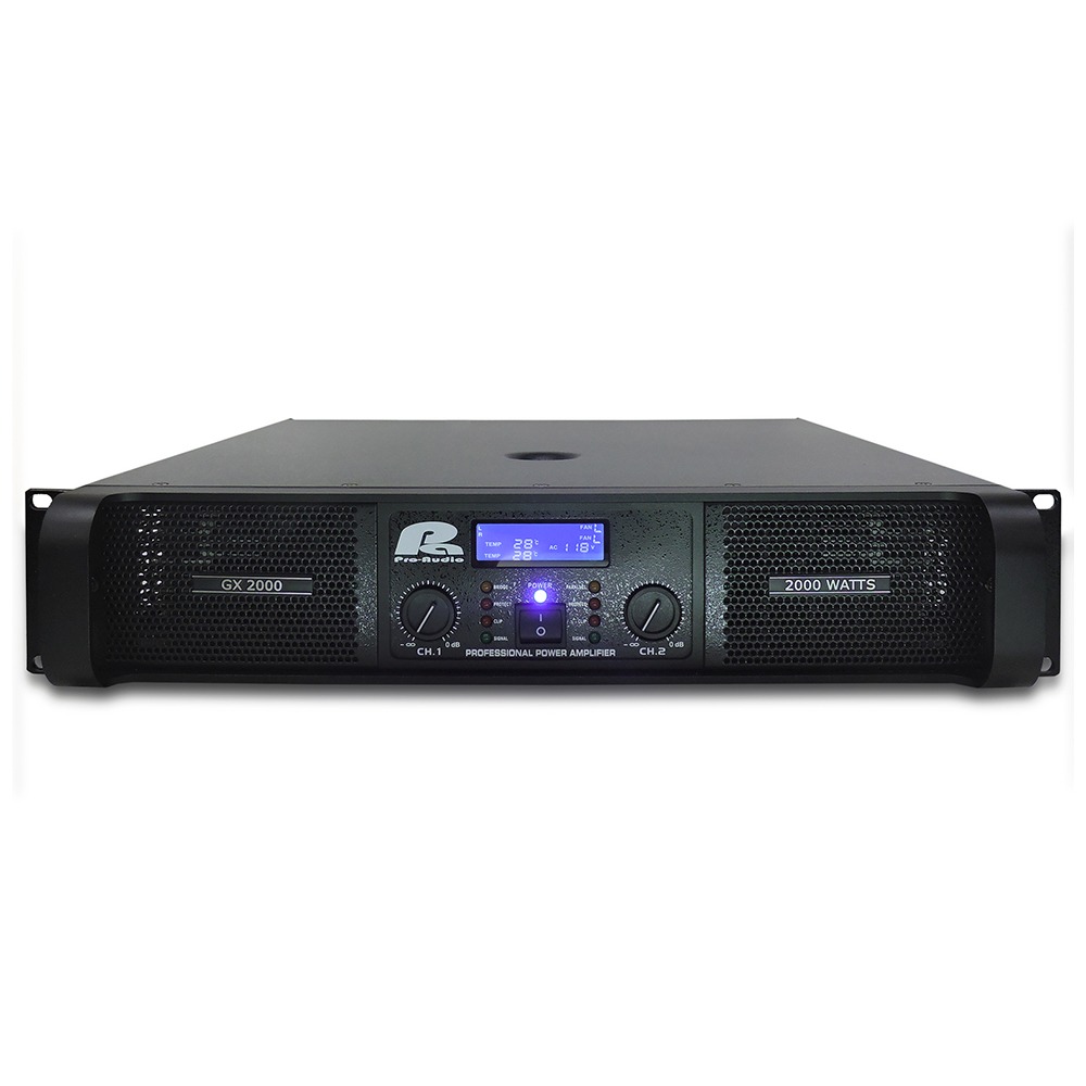 Estadístico Ceder Perseguir GX 2000 Amplificador de sonido Pa Pro Audio 2.000w - Audioluces.com